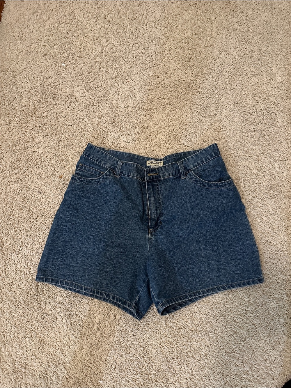 Cherokee Dark Blue Denim Jean Shorts